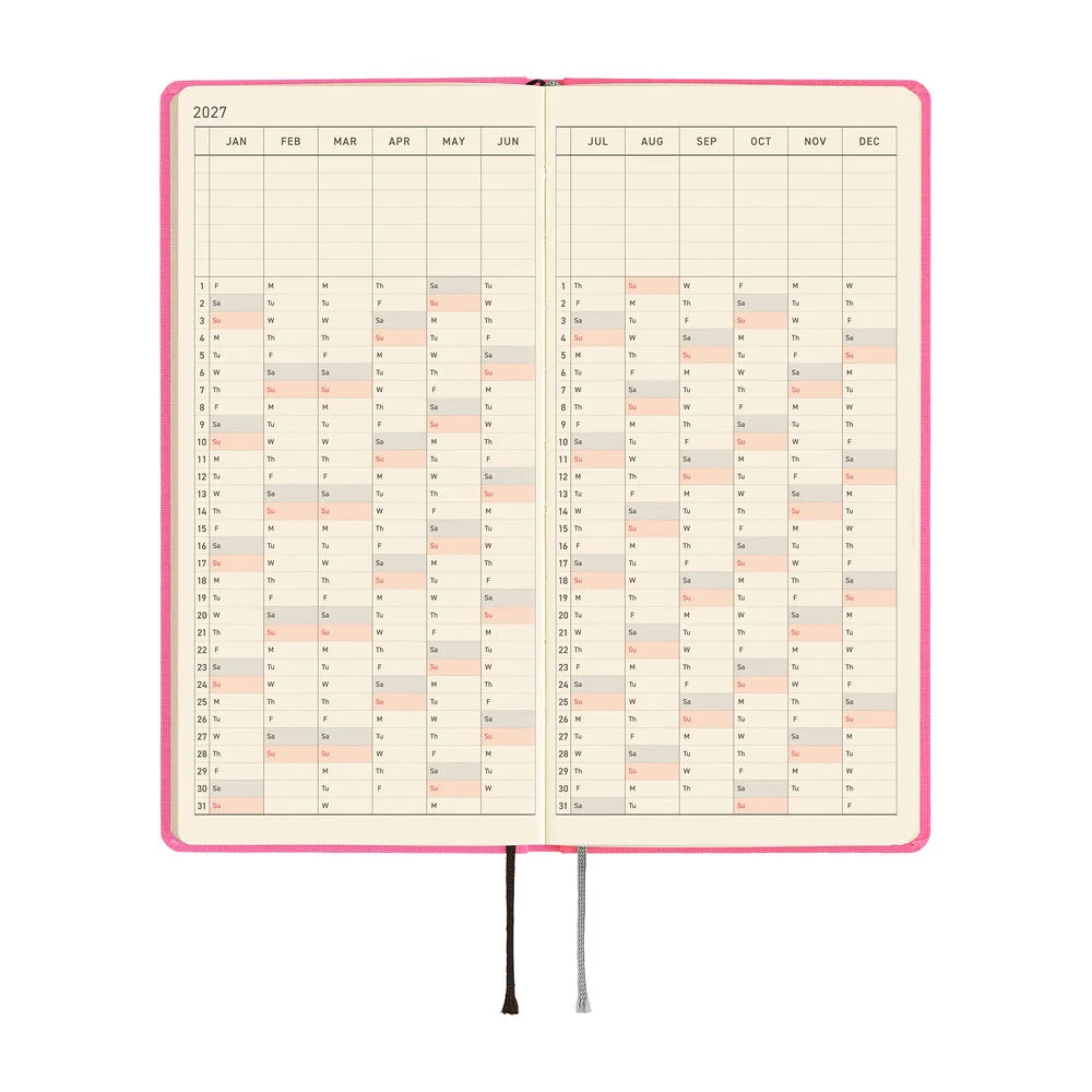 2027 Hobonichi Weeks Colors: Pink Sapphire