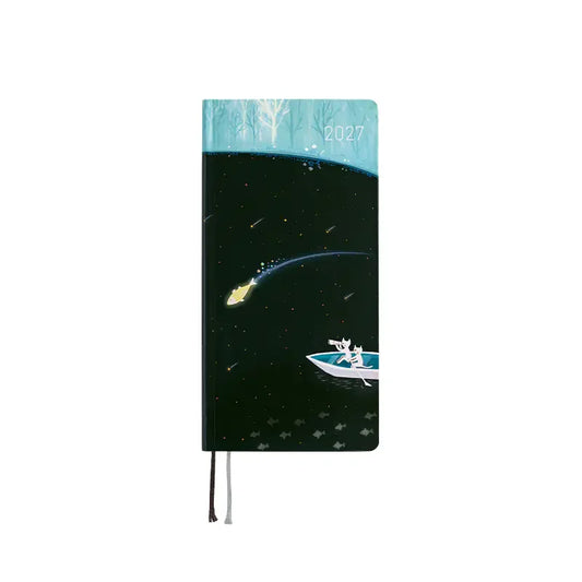 2027 Hobonichi Weeks Hiroko Kubota: Meteor Shower in the Light Blue Forest
