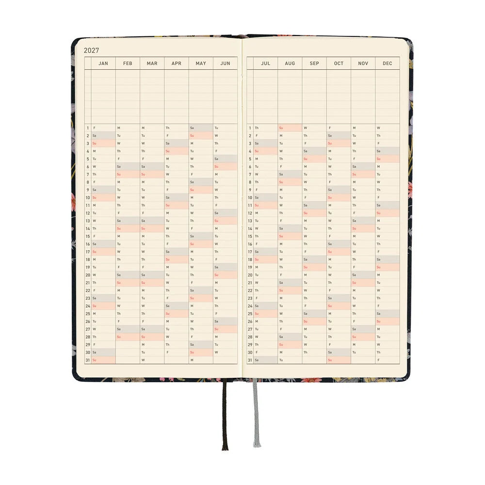 2027 Hobonichi Weeks - Liberty Fabrics: Floral Remedy