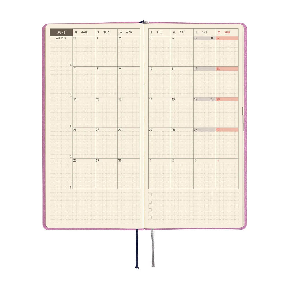 2027 Hobonichi Weeks Smooth: Lavender Milk